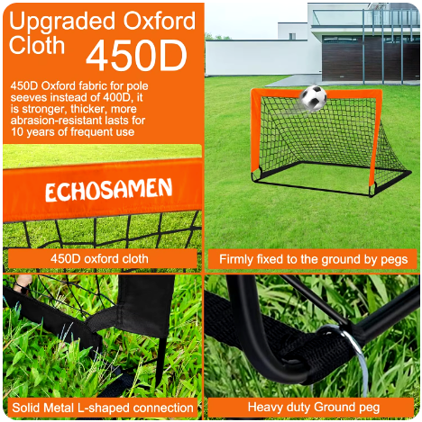 Portable Soccer Goals for Backyard Indoor and Outdoor Pop Up Soccer Goals Foldable Mobile Training Football Net